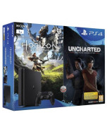 Игровая приставка Sony PlayStation 4 1TB Slim Black (CUH-2116B) + Horizon: Zero Dawn + Uncharted: Утраченное наследие